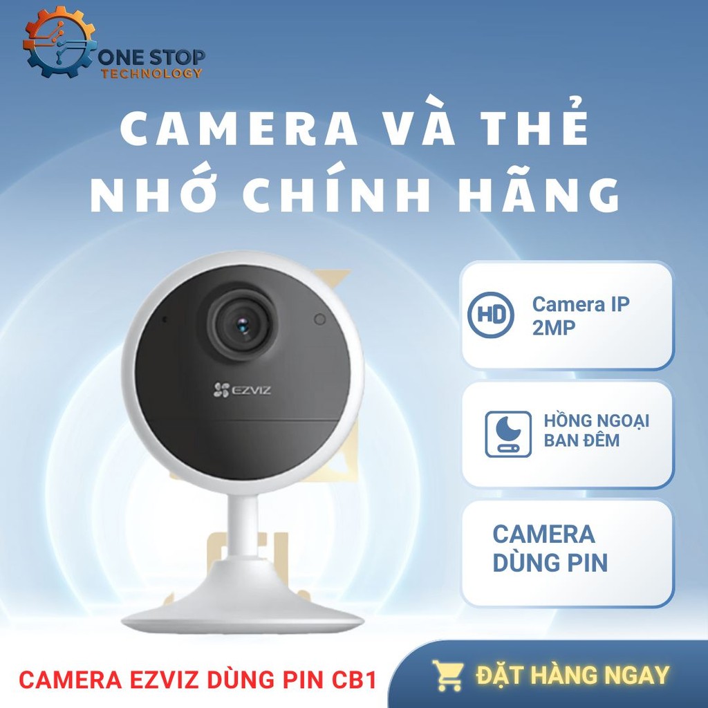 Camera WIFI EZVIZ SIÊU NÉT DÙNG PIN NHỎ GỌN KHÔNG DÂY ĐÀM THOẠI 2 CHIỀU CS-CB1 CS-BC2 CB2-4G  ( DÙNG