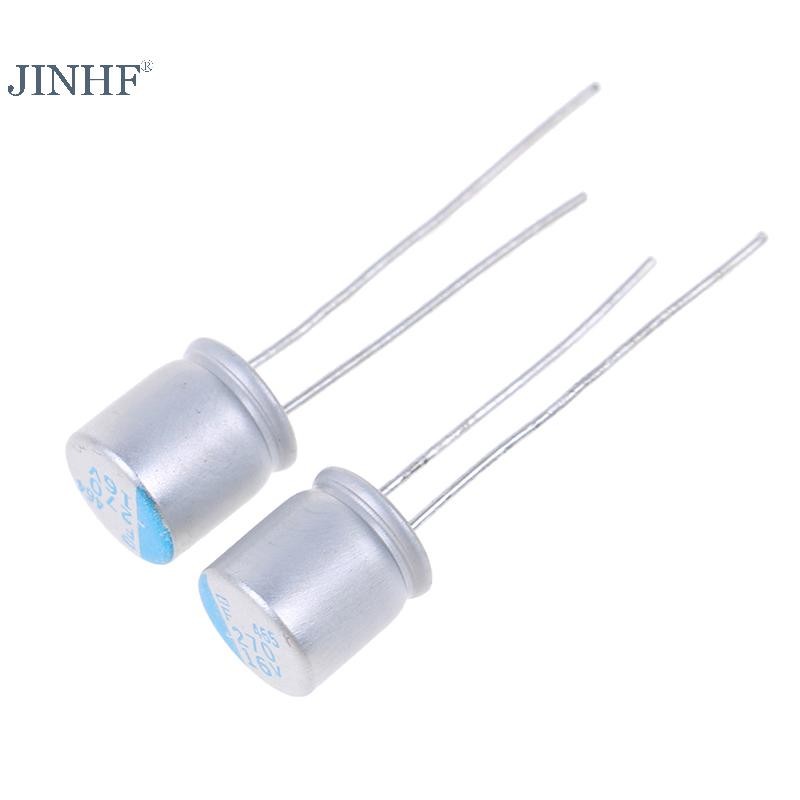JINHF 10 Chiếc 270uF 16V NCC PSF serires 8x8mm Thấp ESR Bo Mạch Chủ VGA Chắc Chắn Tụ Điện HOT