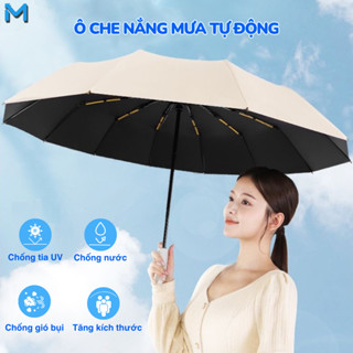 Ô dù che mưa,che nắng 24 nan mở đóng tự động bằng nút bấm, chống tia UV và chống thấm nước