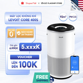 Máy Lọc Không Khí Levoit Core 400S 92m2 | Lõi HEPA 3 lớp lọc bụi mịn - Đèn cảm biến chất lượng không khí - Hẹn giờ