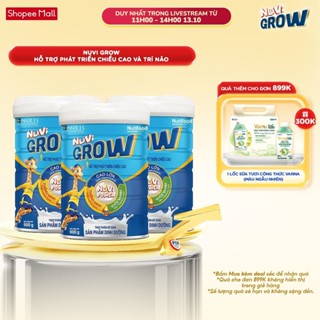 Combo 3 Sữa Bột Nuvi Grow phát triển chiều cao Trên 1 tuổi Lon 900g