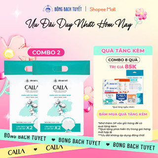 Combo 2 túi Bông tẩy trang làm sạch da Bông Bạch Tuyết Calla Sạch Sâu (500gr/túi)