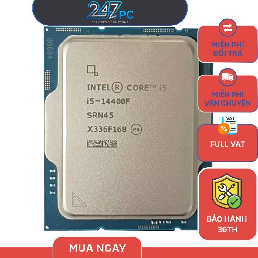 [NEW FULL VAT] CHIP XỬ LÝ CPU INTEL CORE  I5-14400F TRAY - BẢO HÀNH 3 NĂM | BigBuy360 - bigbuy360.vn