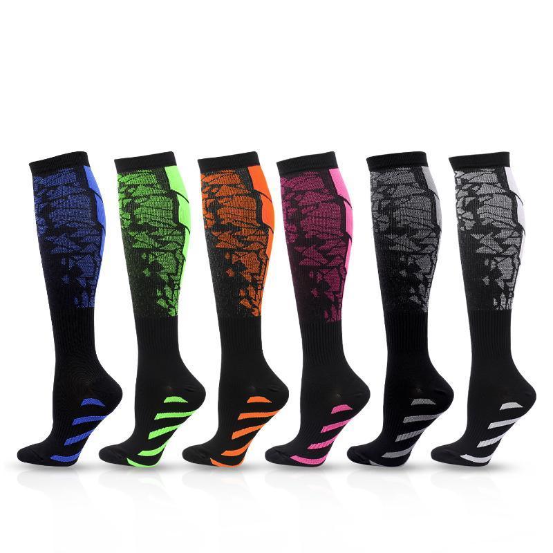 Adult long socks, fitness socks for men and women, nylon socks8cc Running remai#High-Intensity Compr