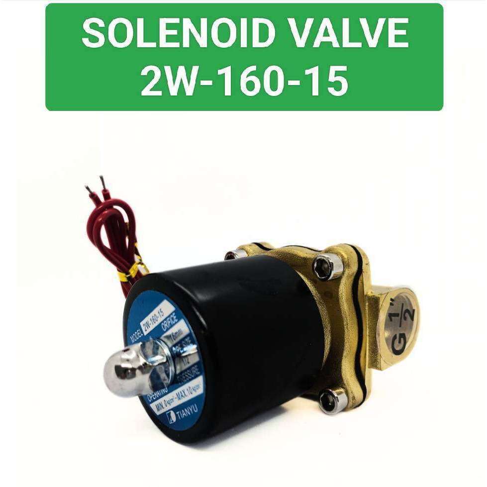 Kỹ Thuật Viên Van Điện Từ 2w-160-15 1 / 2 "220VAC DN15 (NC) Cuộn Dây Đồng Thật Giao Hàng Nhanh