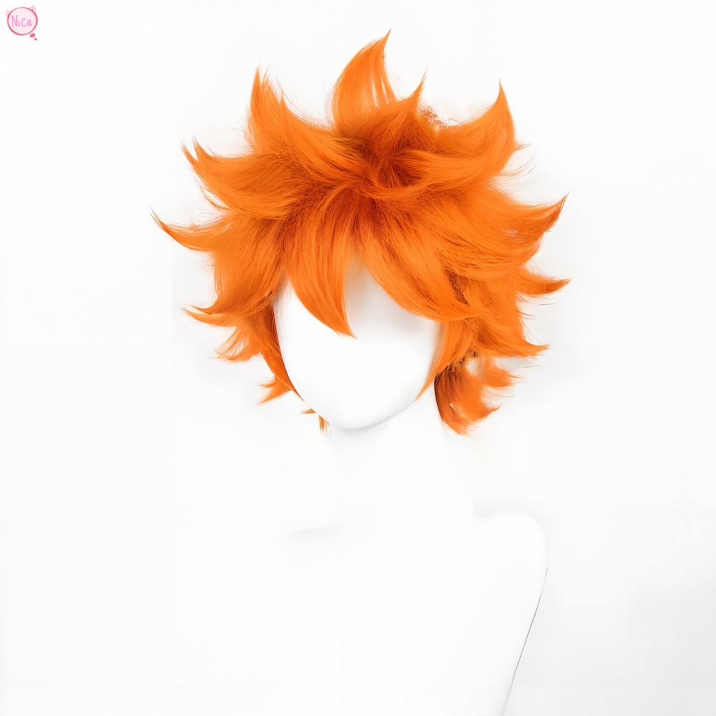 Tóc Giả Cosplay Lông Tơ Ngắn Màu Cam - Hinata Shoyo Anime Halloween Trang Phục Đảng