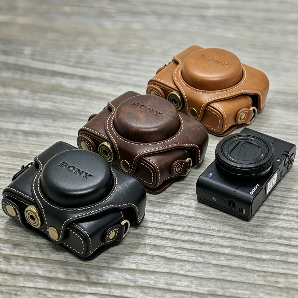 Túi đựng máy ảnh bằng da PU cho Sony RX100 RX100 II III RX100 IV V RX100 VI RX100 VII Túi đựng máy ả
