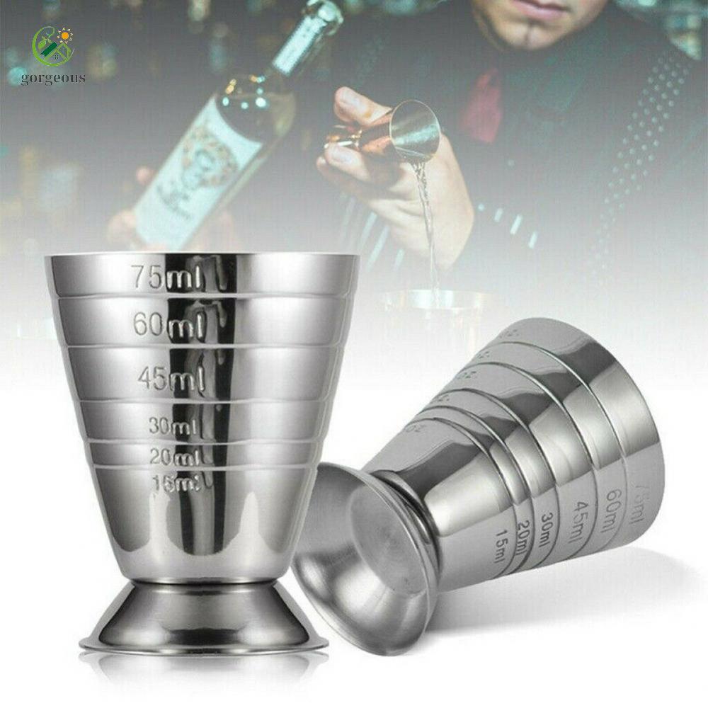 [FUXIN]75ml Measure Cup Drink Spirit Measure Cup Mixed Cocktail Beaker 1pcs BBQ