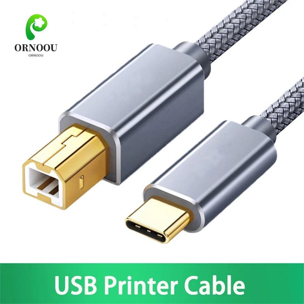 Cáp dữ liệu cáp ORNOOU USB C sang USB B Cáp bện 0,5m / 1m / 1,5m / 2m Cáp máy in cáp điều khiển USB2