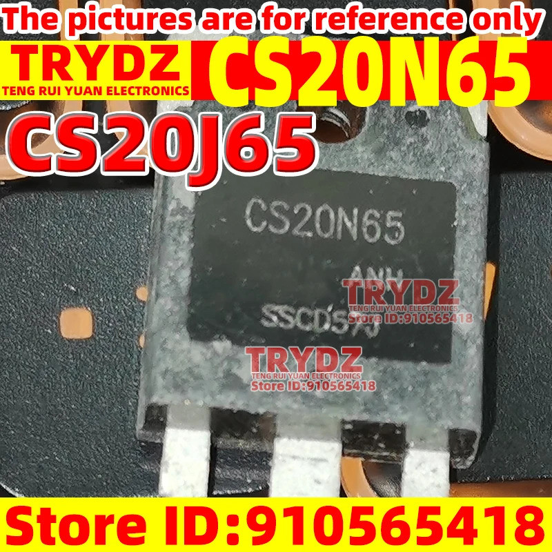5-1 chiếc CS20N65 = CS20J65 20N65 TO-247 MOS Bóng bán dẫn hiệu ứng trường 20A650V Máy nội địa mới đã
