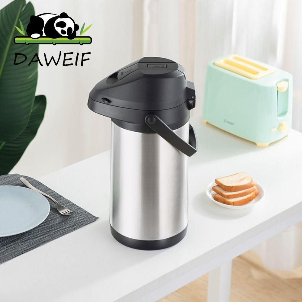 Nồi cà phê Airpot DAWEIF, Ấm đun nước giữ nhiệt bằng thép không gỉ cách nhiệt, Máy phân phối đồ uống