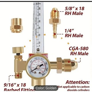 Đồng hồ điều áp khí Argon BossPro 191 đồng xịn