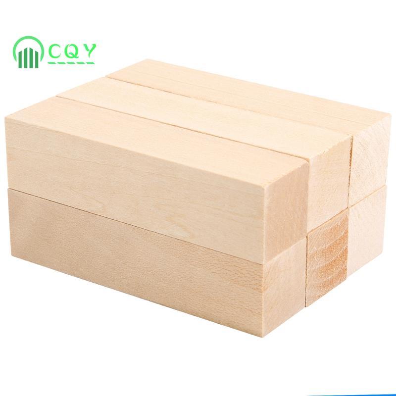 6 Chiếc Basswood Khắc Khối Gỗ Cho Người Mới Bắt Đầu Khắc Sở Thích Bộ DIY Khắc Gỗ