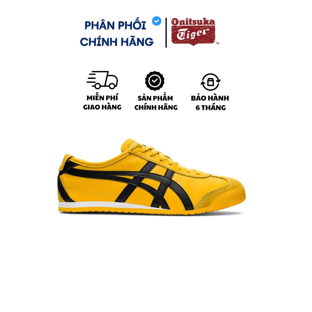 Giày Onitsuka Tiger chính hãng, Onitsuka Tiger Mexico 66 Vàng Yellow/Black real Fullbox