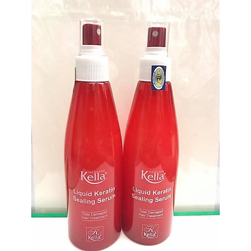 Xịt dưỡng tóc Kella Keratin phục hồi tóc hư tổn 250ML-HÀNG CHUẨN SALON và kella A+