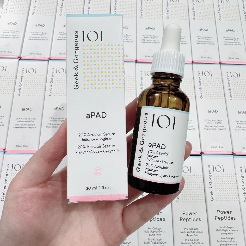 (Hàng công ty) Serum aPAD 20% Azeclair Geek & Gorgeous  30ml | Mờ thâm, dưỡng sáng, kiểm soát dầu