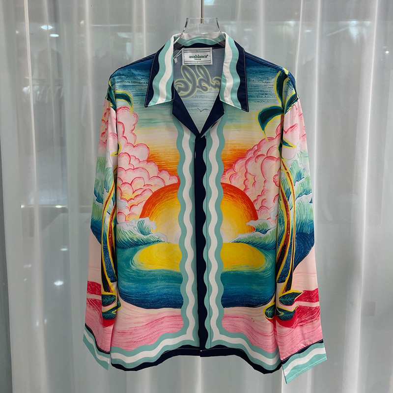 JW9U CA New3D Digitally Printed Youth Fashion Men's Long Sleeve Shirt for Trendy Guys