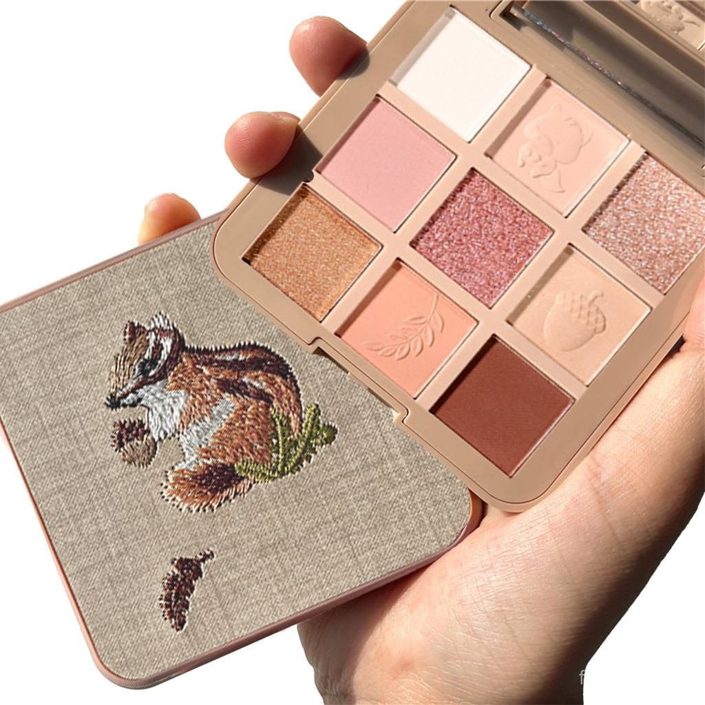 9 MàuNudeEyeshadowPalette, Matte & Shimmer & GlitterEyeshadowMakeup, LongLastingBlendableNeutralEyeL