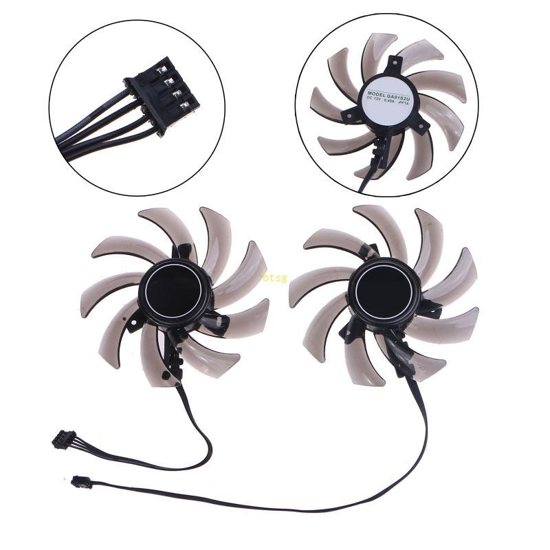 Btsg 85mm GA91S2U 4Pin GTX 1660 1660Ti RTX2060 RTX2070 Quạt Card Đồ Họa Cho PNY Palit RTX 2060 SUPER