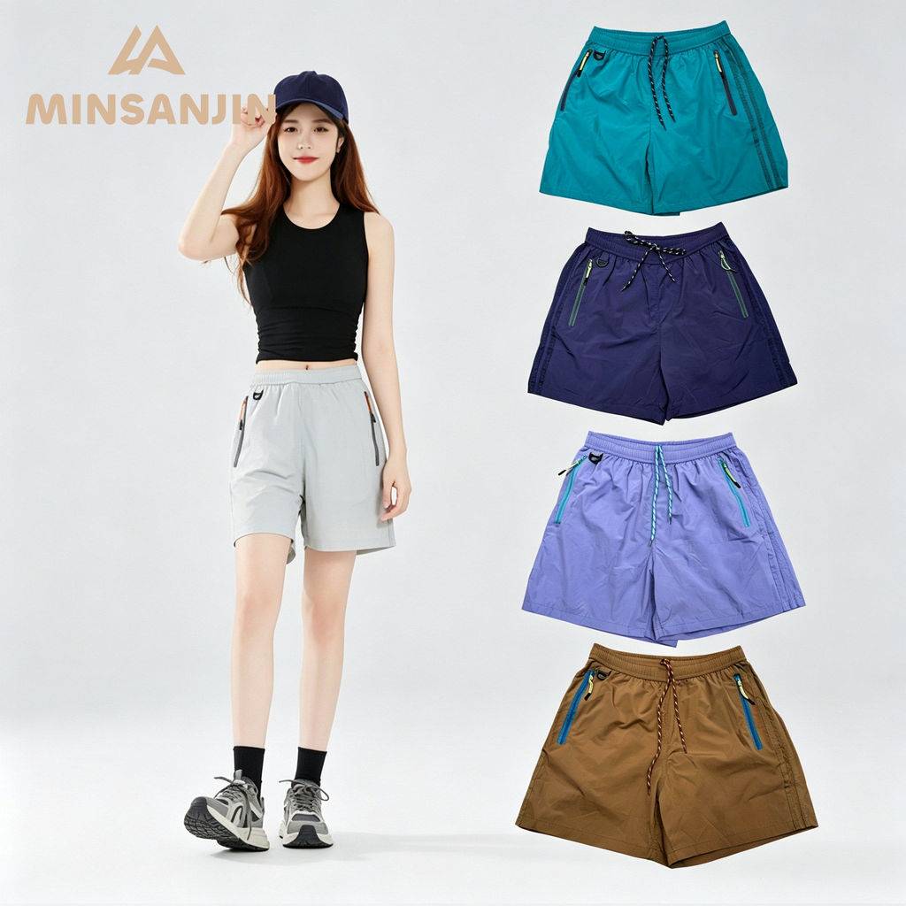 MIN SAN JIN Hokkien Sanjin Giải Trí Ngoài Trời Thể Thao Giải Trí Quần Crop Nam Nữ Cùng Phong Cách ZZ