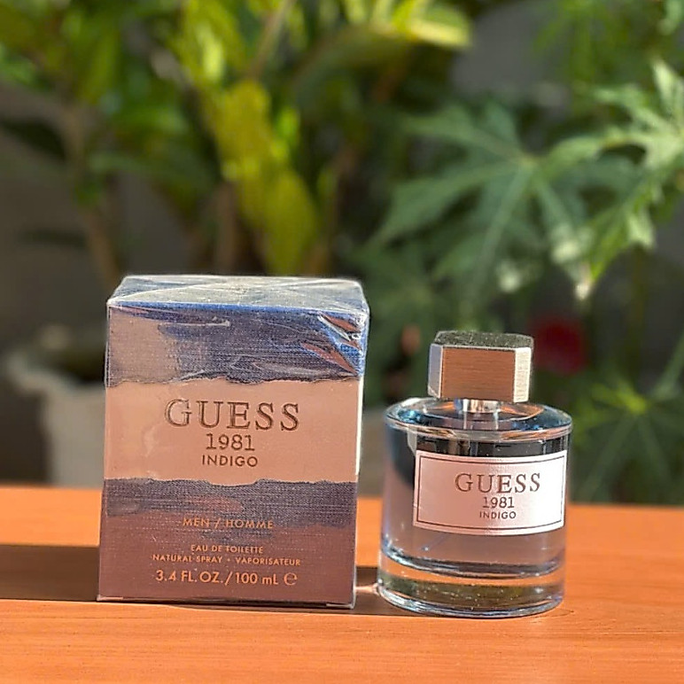 Thanh lí chai đã mở nilong Nước Hoa Nam Guess 1981 Indigo For Men Eau De Toilette EDT 100ml.