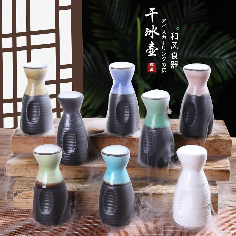 Sashimi Đá Khô Sắp Xếp Trang Trí Đá Khô Nồi Nhỏ Đá Khô Đồ Trang Trí Bình Đá Khô Cá Hồi Hải Sản Tư Th