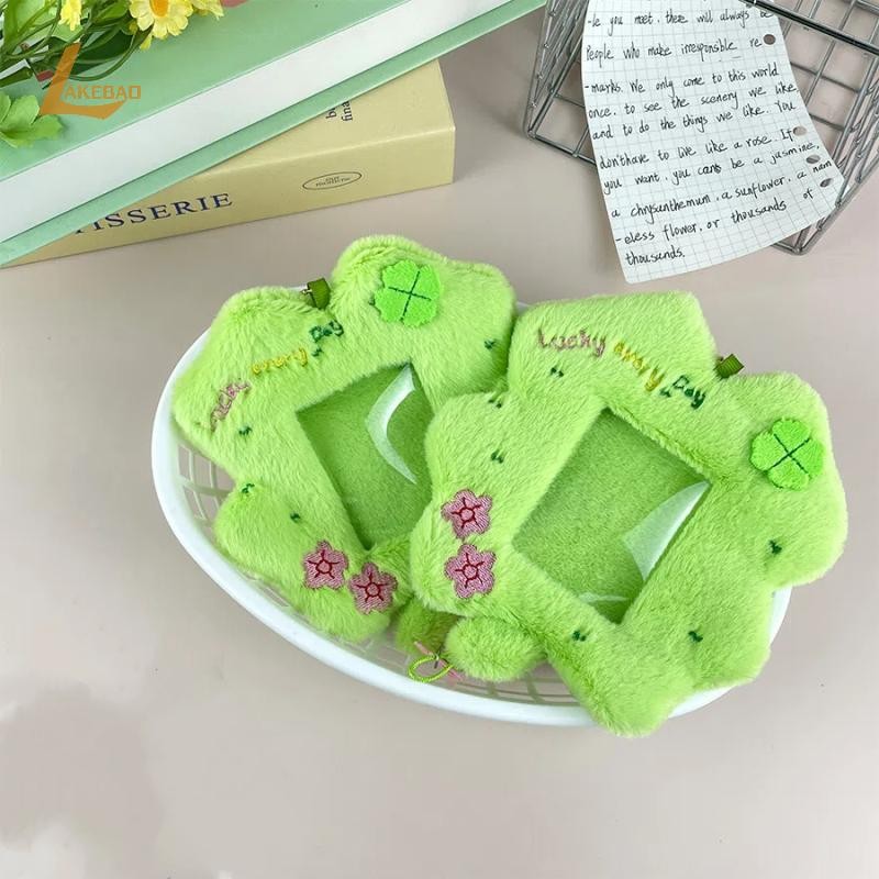 [LAKEBAO] Hộp đựng thẻ ID cỏ ba lá may mắn đáng yêu ngọt ngào Hộp đựng thẻ sang trọng dễ thương Móc 