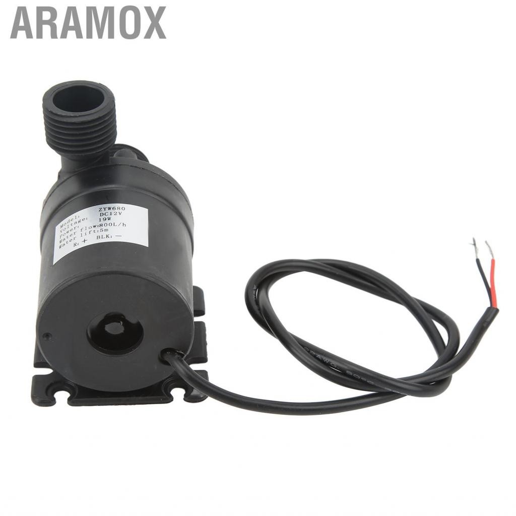 Aramox AWESO-VN Fountain Pump Waterless Water DC12V 16.4ft Chiều cao I68 Không thấm nước thấp chìm c