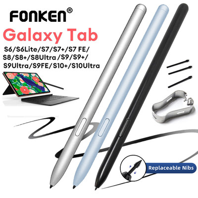 Dành Cho Samsung Galaxy Tab S6 S6 Lite S7 S7 + S7 FE S8 S9 S10 + S10 Ultra Stylus S Bút Có Đầu Đính Lại
