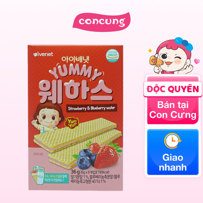 BÁNH XỐP IVENET VỊ DÂU VÀ VIỆT QUẤT