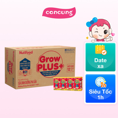 Thùng Sữa GrowPLUS+ Hộp 110ml (lốc 4 hộp)