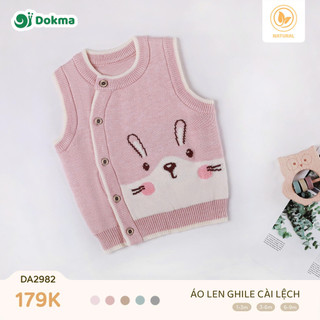  Áo len ghile cài lệch BT BG Dokma DA2982   3-9M  chất len tự nhiên 