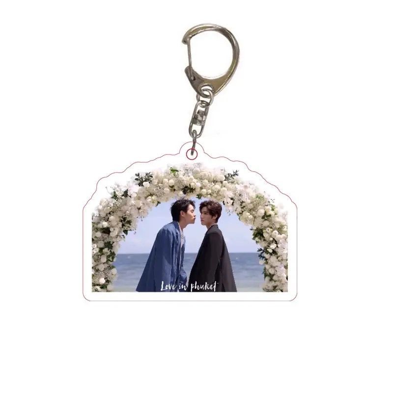 BKPP Hàng Hóa Acrylic Hai Mặt Trong Suốt Móc Khóa Schoolbag Treo Giải Thích Phim Truyền Hình Thái Đồ