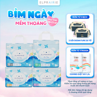 Combo 2 Tã/Bỉm Quần ELPRAIRIE Air Thin Nội Địa Hàn Siêu Mỏng Thấm Hút, Mềm Mại Chống Hăm Size L-XL-XXL Cho Bé Từ 9-25Kg