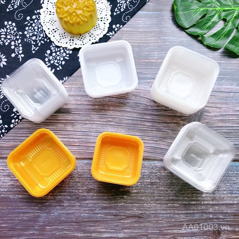 50g 80g Tết Trung Thu Khay Tách Bánh Trung Thu 75g 100g Bánh Trung Thu Trong Suốt pp Khay Máy Trên K