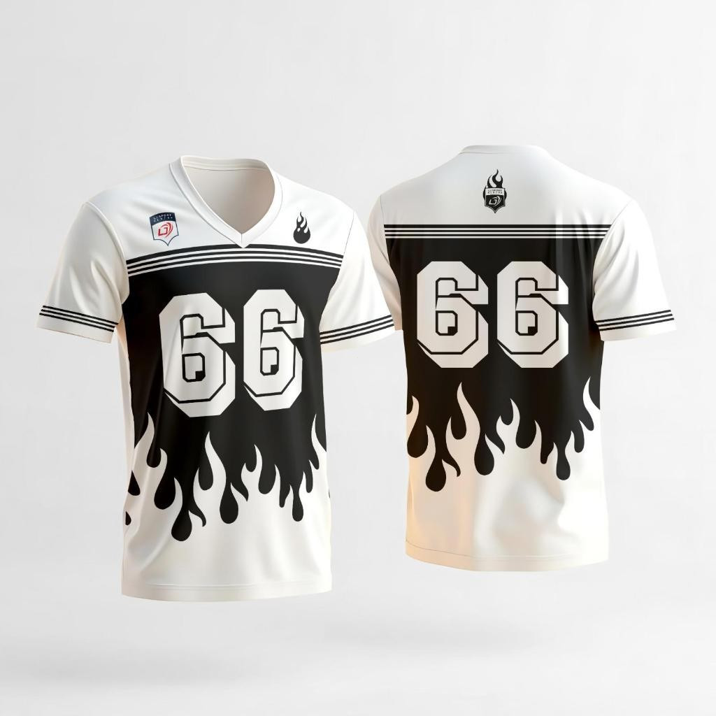 Áo thun Jersey oversize cao cấp 66 Unisex Áo thun oversize màu trắng
