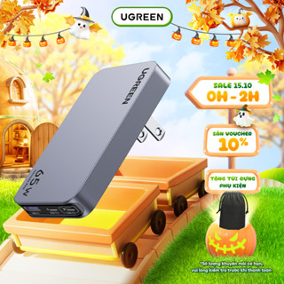 Củ sạc Type C 65W UGREEN Nexode Pro X753 GaN Ultra-Slim | Sạc Nhanh 65W | Siêu Mỏng | Bảo Hành 18 Tháng 1 đổi 1 | 15817