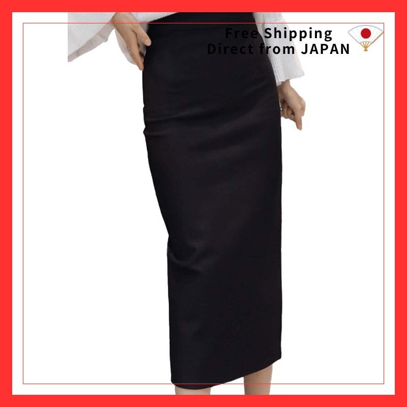 [Unibayes] Mini to Long Tight Skirt Women Black Slit Office Stretch Skirt