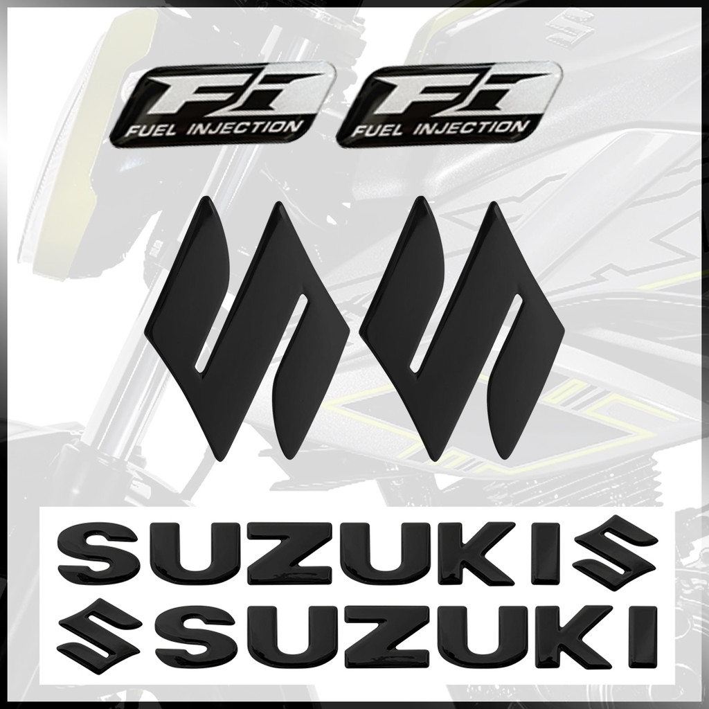 Dành Cho Xe Suzuki Gixxer 155 Fi 155fi Gixxer155Fi 3D Gel Mềm Logo Biểu Tượng Decal Chống Thấm Nước 