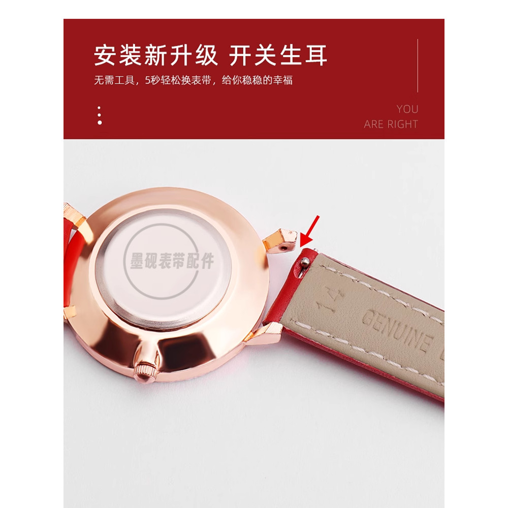 đồng hồ nữ đồng hồ nữ sang chảnh Dây đeo đồng hồ bằng da thật FILA FILA Thích hợp cho 794 / 6072 Pho