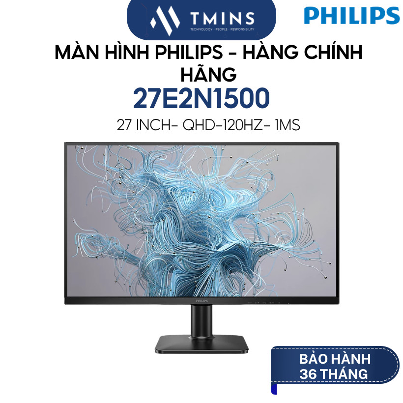 Màn hình Philips 27E2N1500 (27 inch/QHD/120Hz/1
ms) - Hàng chính hãng