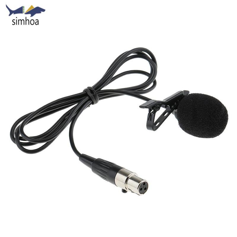 Simhoa 3Pin XLR Tie Clip-on Lavalier / Ve áo Clip-on Micro một hướng MIC