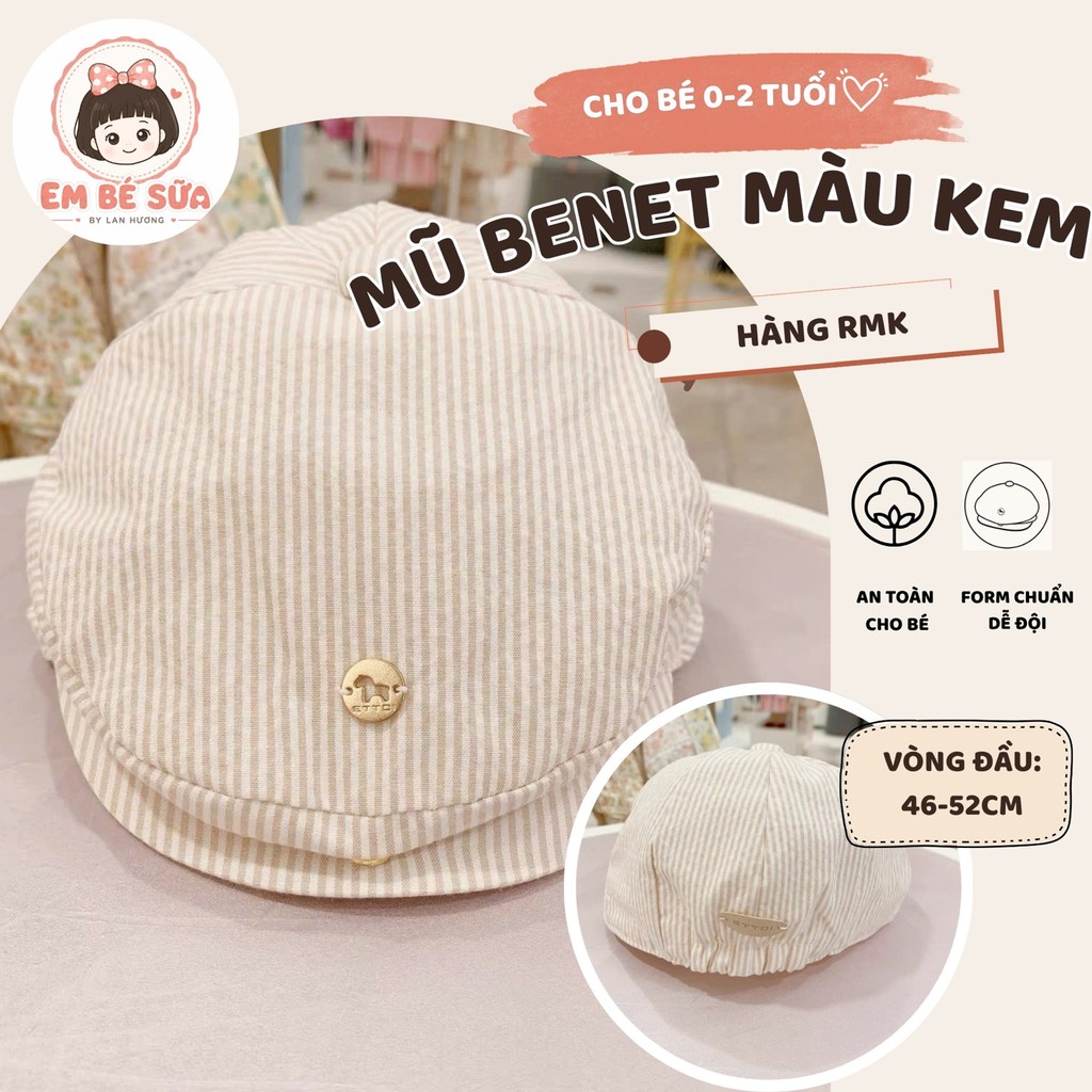 Mũ Rmk Ettoi be sọc cho bé trai