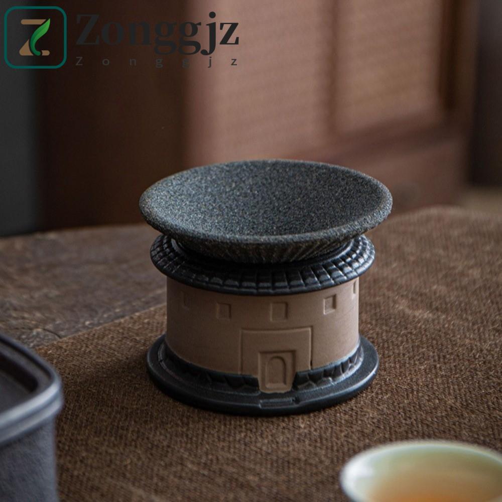 Bộ lọc trà ZONGGJZ Hakka Tulou, Bộ lọc cà phê gốm siêu nhỏ không xốp có thể tái sử dụng, Lễ trà độc 