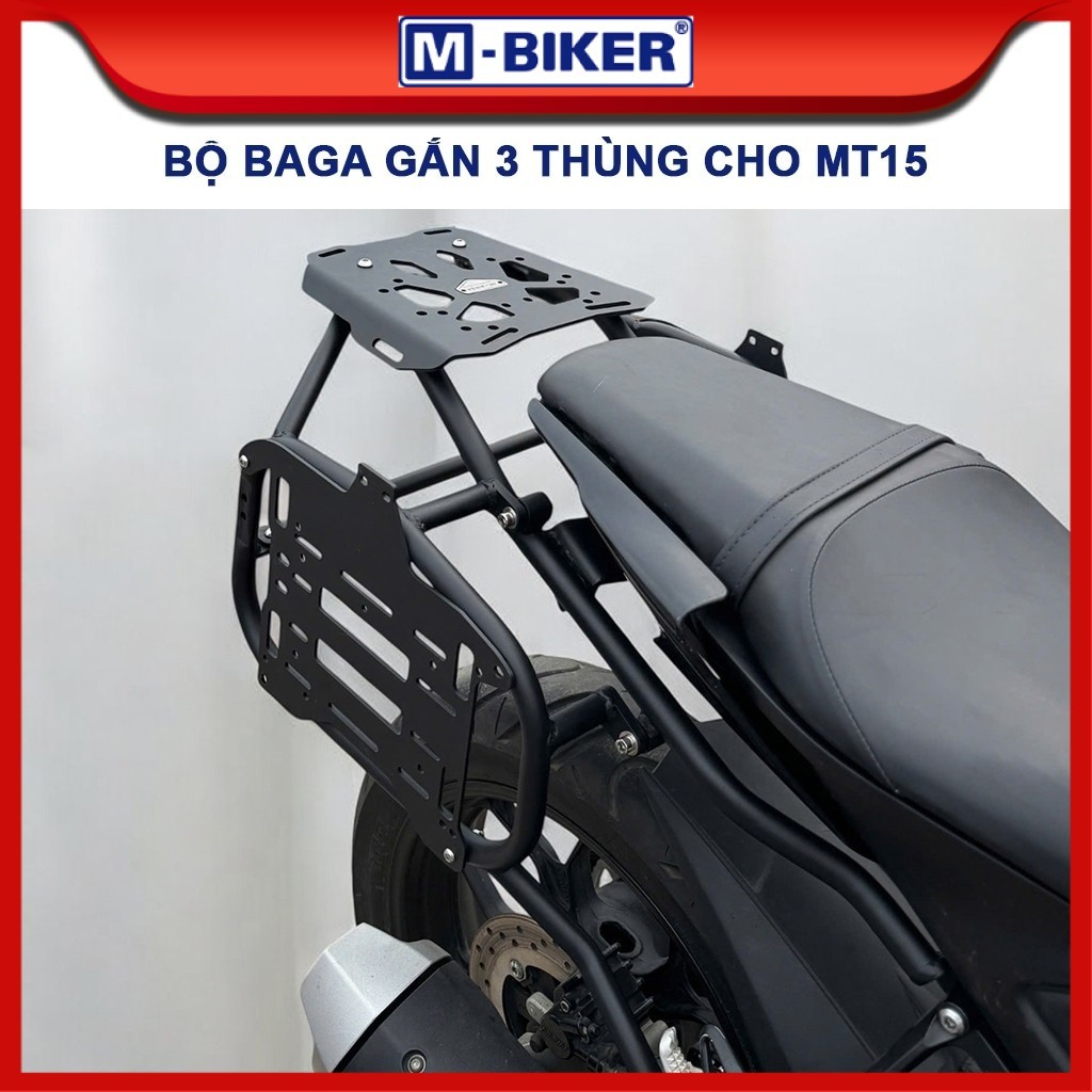 Baga MT15, Khung treo thùng hông MT15, Baga khung thùng hông MT15, Bộ baga gắn 3 thùng cho MT15