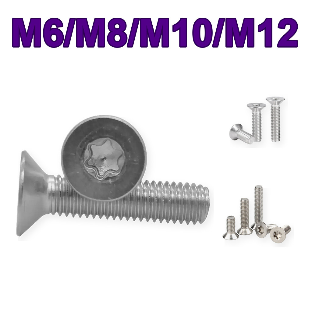 bulong đầu sao inox 304 M6-M12，Bulong đầu bằng Torx chống trộm[YJ-2]