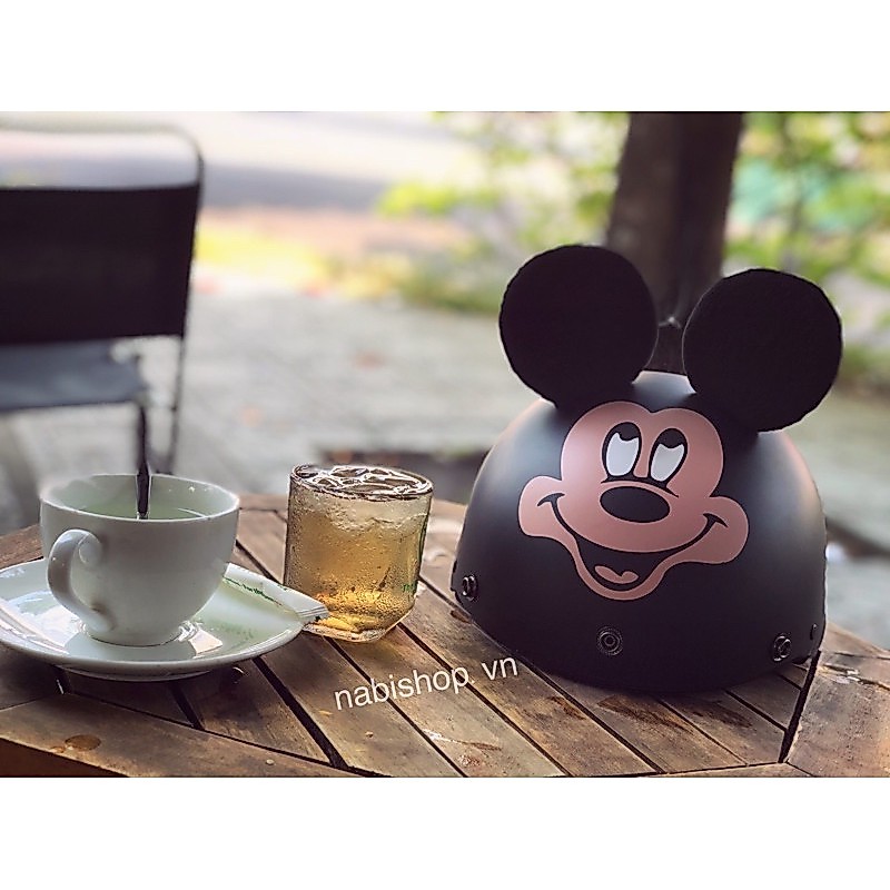 Mũ bảo hiểm mickey siêu dễ thương