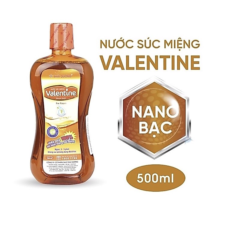 Nước Súc Miệng Valentin - Sao Thái Dương ( Chai 500ml )