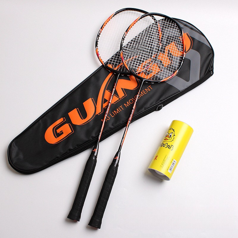 Bộ Vợt Cầu Lông Người Lớn Guangyu 4U, Vợt Tập Luyện Bằng Carbon Composite, Gói Đôi Cho Nam Nữ