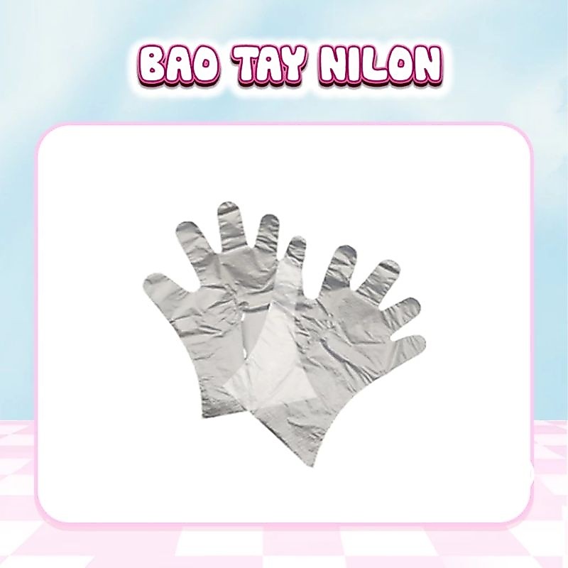 Bao tay nilon, bao tay dùng 1 lần( bịch 100gam).